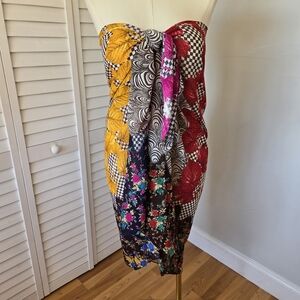 Arak Madu Mixed Print Oversized Scarf OS Boho Resort Vacation Eclectic Indie